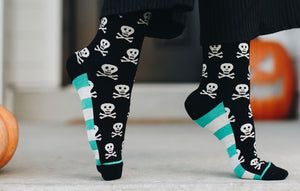 Skull and Crossbones Crew Socks