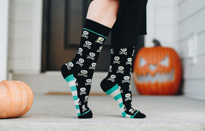 Skull and Crossbones Crew Socks