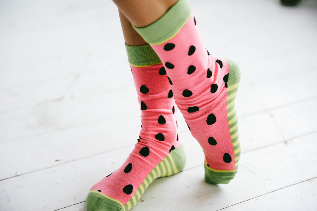 Watermelon Crew Socks