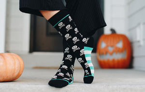 Skull and Crossbones Crew Socks