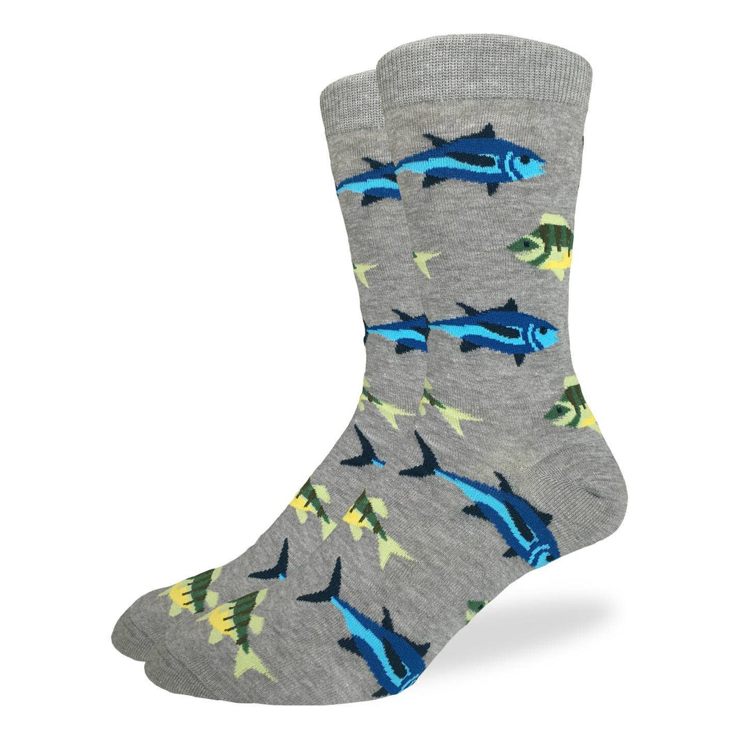 School of Fish Men's Crew Socks