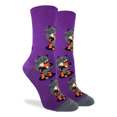 Morning Coffee Cat Women's Crew Socks