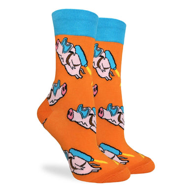 Flying Pig Women's Crew Socks
