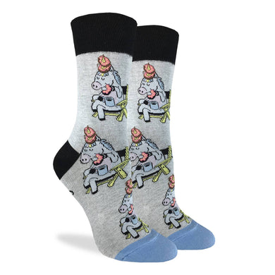 Donut Eating Unicorn Women's Crew Socks