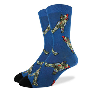 Fighter Jets Men's Crew Socks